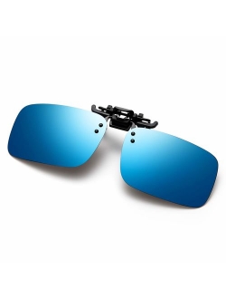 Polarized Clip on Sunglasses Anti-Glare UV 400 Protection Fishing Driving Sunglasses for Prescription Glasses