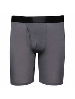 Men's Modal Underwear Long Leg Boxer Brief