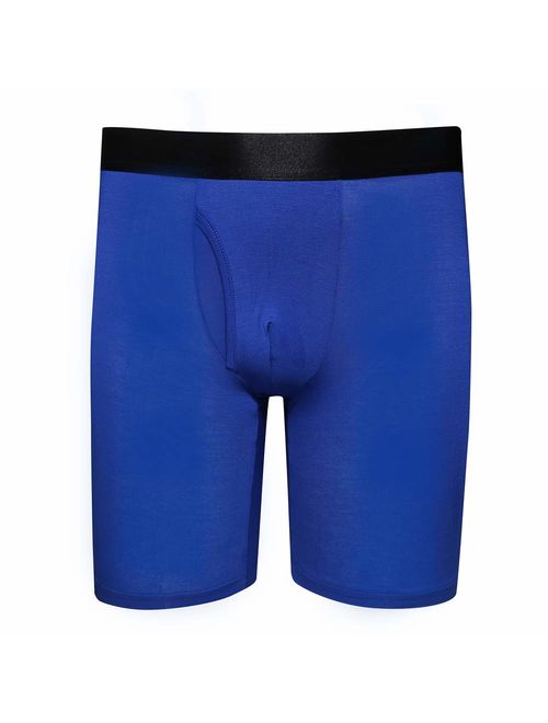 Men's Modal Underwear Long Leg Boxer Brief