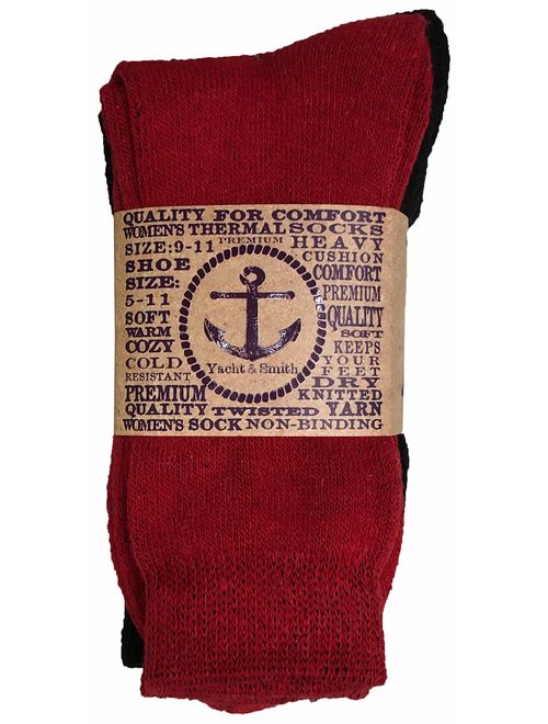 Yacht & Smith Thermal Boot Crew And Tube Socks, Unisex Bulk Cold Resistant Weather Socks