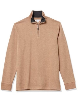 Men's Quarter-Zip French Rib Sweater