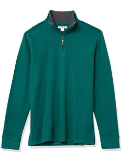 Men's Quarter-Zip French Rib Sweater