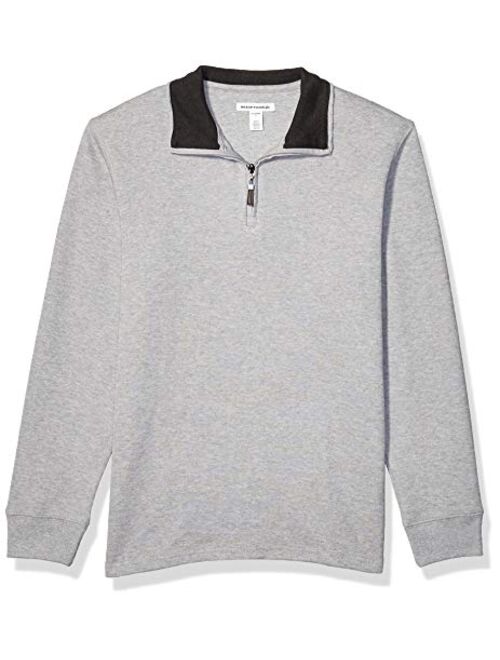 Amazon Essentials Men's Quarter-Zip French Rib Sweater