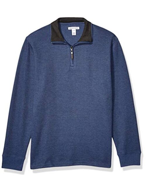 Amazon Essentials Men's Quarter-Zip French Rib Sweater