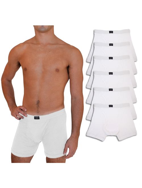 ANDREW SCOTT Big and Tall Men's 6 Pack Cotton Boxer Briefs