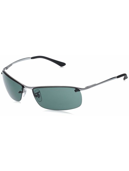 Ray-Ban Men's Rb3183 Metal Rectangular Sunglasses