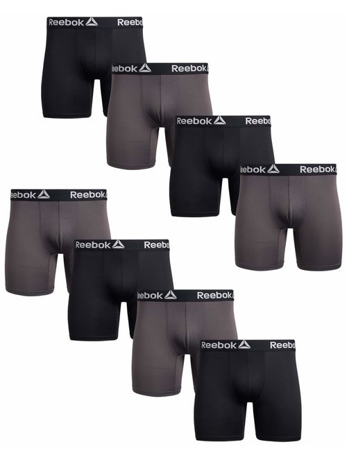 Reebok Men's Performance Boxer Briefs with Comfort Pouch (8 Pack)