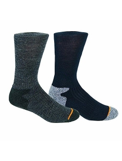 Weatherproof Premium 4-Pair Men's Wool Blend Crew Socks