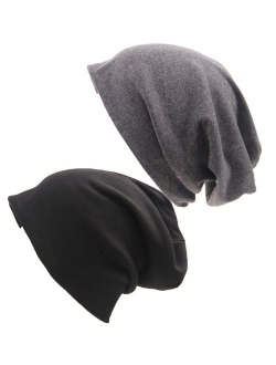XiFe Unisex Indoors Cotton Beanie- Soft Sleep Cap for Hairloss, Cancer, Chemo