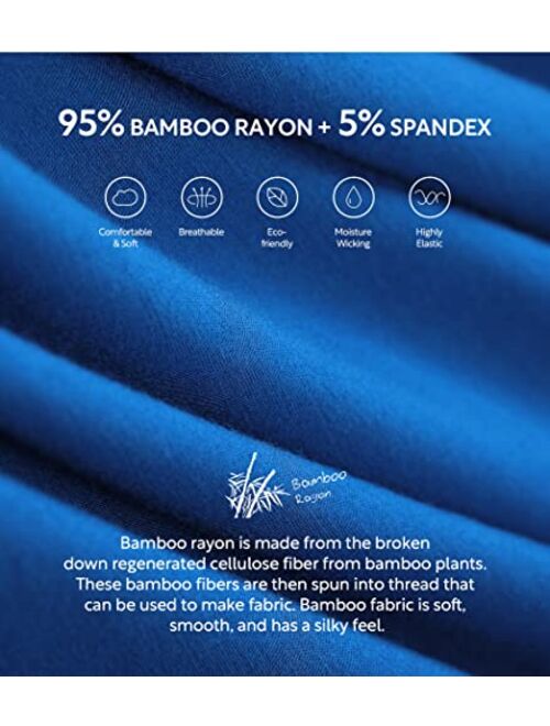 Separatec Men's 3 Pack Basic Bamboo Rayon Soft Breathable Pouch Underwear Boxer Briefs