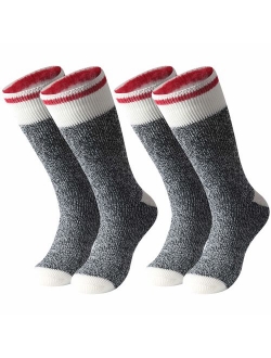 Warm Thermal Socks, Three street Unisex Winter Fur Lined Boot Thick Insulated Heated Socks For Cold Weather