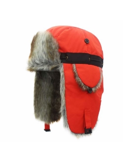 Connectyle Oudoor Unisex Faux Fur Lined Trapper Hat Warm Windproof Winter Russian Hats