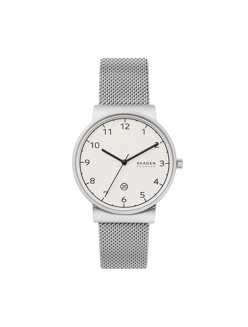 Skagen Men's Ancher Stainless Steel and Mesh Quartz Watch