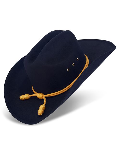 Buy Western Cowboy Hat - Cattleman's with Cavalry Band - Black online ...