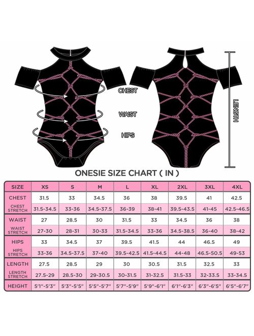 Littleforbig Adult Baby Diaper Lover (ABDL) Button Crotch Adult Baby Onesie Bodysuit - Tied Cutie