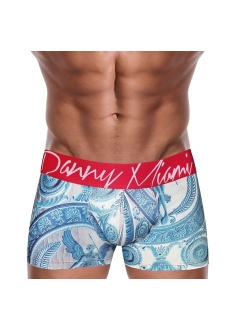 Danny Miami Men's Underwear - Boxer Briefs in Multiple Colors Patterns & Designs - Athletic Low Rise Short Cut - New