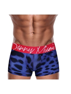 Danny Miami Men's Underwear - Boxer Briefs in Multiple Colors Patterns & Designs - Athletic Low Rise Short Cut - New