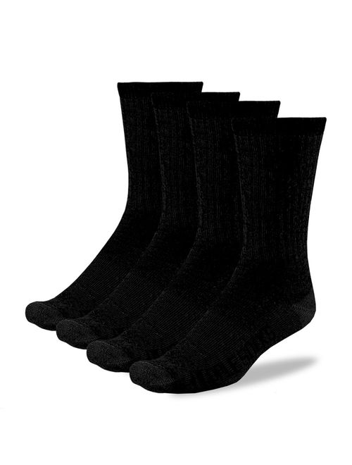 PEOPLE SOCKS Men's Women's Merino wool crew socks 4 pairs 71% premium with Arch support Made in USA