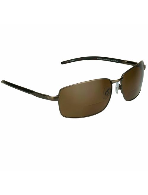 proSPORT Polarized Bifocal Sunglasses for Men and Women. Premium Anti Glare Lens and Durable High Nickel Metal Frames.