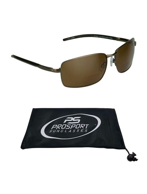 proSPORT Polarized Bifocal Sunglasses for Men and Women. Premium Anti Glare Lens and Durable High Nickel Metal Frames.