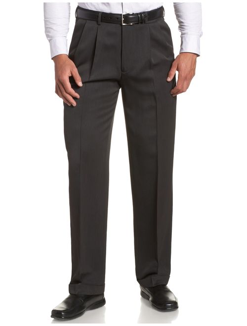 Perry Ellis Men's Big and Tall Portfolio Micro Melange Pant