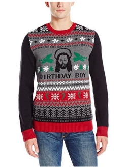 Ugly Christmas Sweater Men's Jesus B-Day Sweater