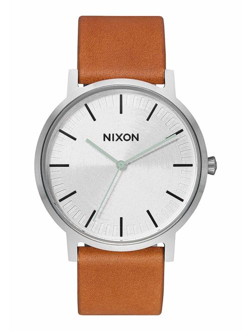 Nixon Porter Leather A1058 50m Water Resistant Men's Watch (20-18mm Leather Band and 40mm Watch Face)