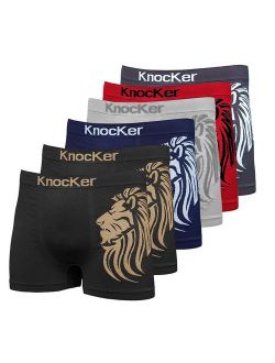 Men's Tiger Printeded Printed Nylon Stretchable Boxer 6-Pcs Set, One Size, Asst