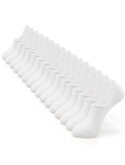 IDEGG No Show Socks Low Cut Cotton Casual Anti-slid Athletic Socks with Non Slip Grip for Men and Women