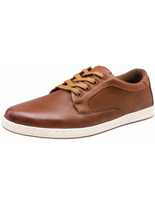 JOUSEN Men's Causal Shoes Leather Fashion Sneakers Oxford Shoes for Men