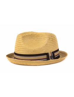 Brixton Men's Castor Straw Fedora Hat