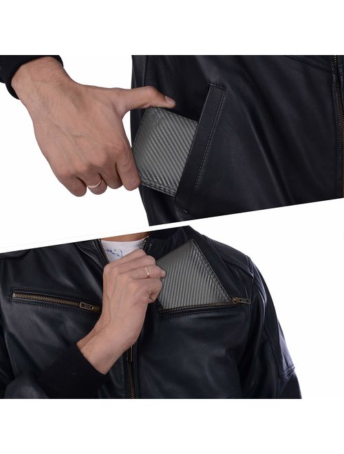 Genuine Leather Bifold Wallets for Men- RFID Blocking Secure Slim mens wallet travel credit card ID window