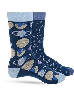 Fun Socks for Men - Cool Funny Novelty Design Gifts for Dad, Son, Husband - Breathable - 1 or 2 Pack
