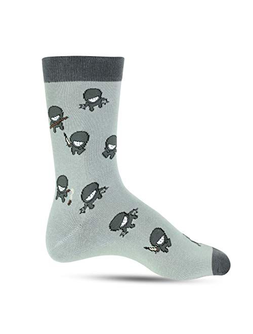 Fun Socks for Men - Cool Funny Novelty Design Gifts for Dad, Son, Husband - Breathable - 1 or 2 Pack