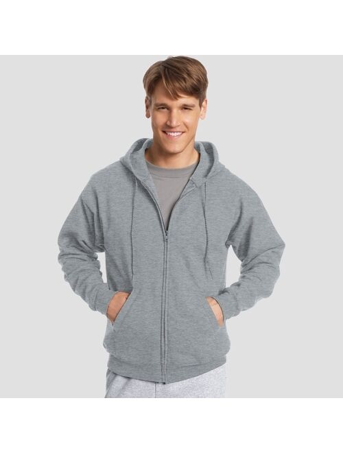 Hanes Men's EcoSmart Fleece Full Zip Hooded Sweatshirt