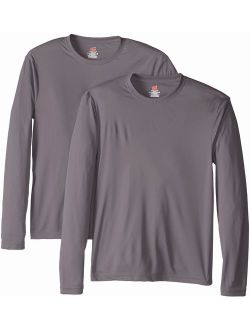 Men's Long Sleeve Cool Crew Neck T-Shirt UPF 50  (Pack of 2)