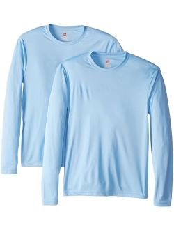 Men's Long Sleeve Cool Crew Neck T-Shirt UPF 50  (Pack of 2)