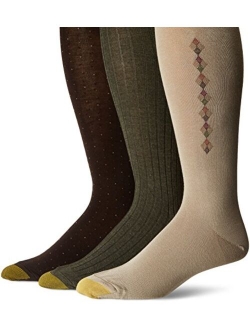 Gold Toe Men's Dress Crew Socks, 3 Pairs