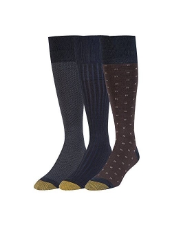 Gold Toe Men's Dress Crew Socks, 3 Pairs