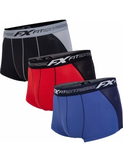 FITEXTREME Mens Breathable Performance Stretch Boxer Briefs 3 to 5 Pack