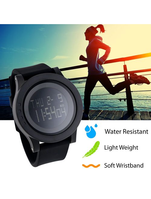 Digital Waterproof Sports Watch Electronic Military LED Sport Running Watch Multifunction Wrist Stopwatch