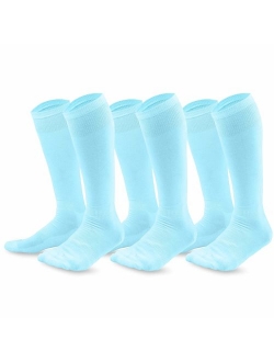 TeeHee Bamboo All Sports Half Cushion Socks with Arch Support 3-Pairs Pack