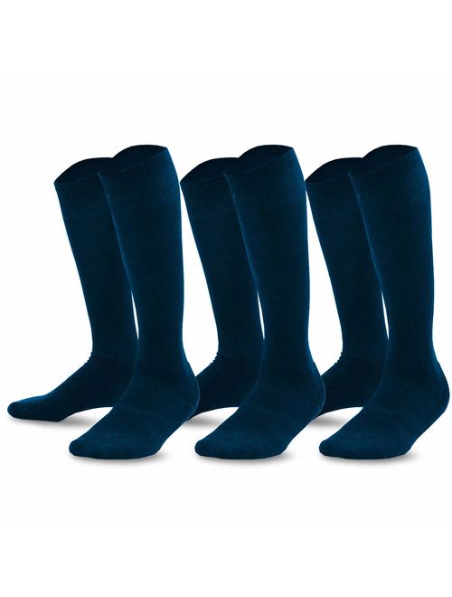 TeeHee Bamboo All Sports Half Cushion Socks with Arch Support 3-Pairs Pack