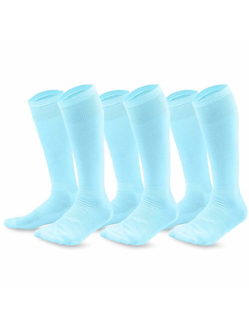 TeeHee Bamboo All Sports Half Cushion Socks with Arch Support 3-Pairs Pack