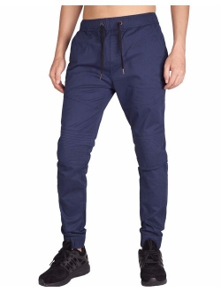 ITALY MORN Men's Casual Jogger Pants Slim Fit Stretch Sweatpants