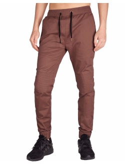 ITALY MORN Men's Casual Jogger Pants Slim Fit Stretch Sweatpants