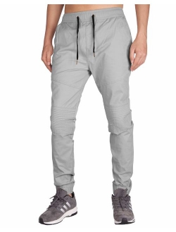 ITALY MORN Men's Casual Jogger Pants Slim Fit Stretch Sweatpants