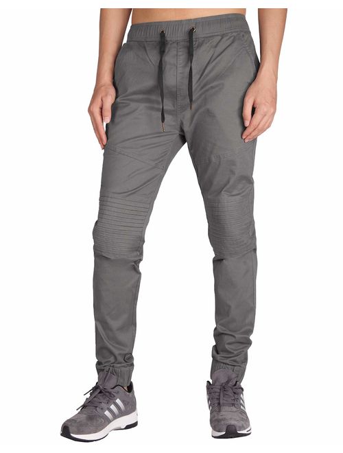 ITALY MORN Men's Casual Jogger Pants Slim Fit Stretch Sweatpants