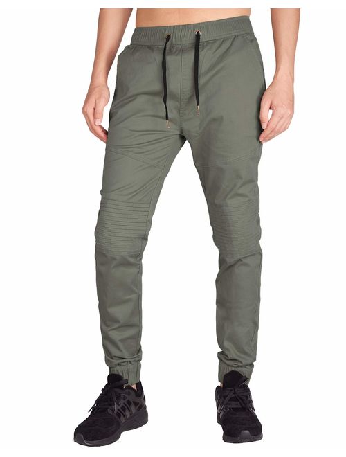 ITALY MORN Men's Casual Jogger Pants Slim Fit Stretch Sweatpants