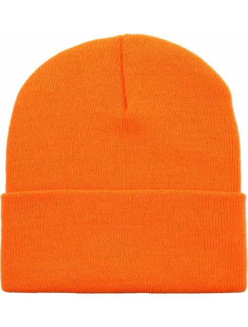 Thick and Warm Mens Daily Cuffed Beanie OR Slouchy Made in USA for USA Knit HAT Cap Womens Kids